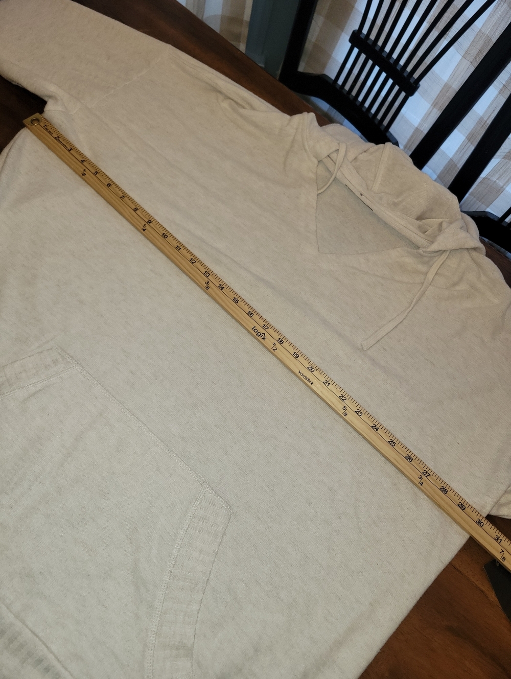 New Torrid Relaxed Super Soft Oatmeal Plush Tunic Hoodie 4 4X - Picture 7 of 10